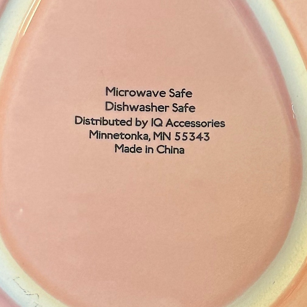 🐰🌟4xHP🌟Easter Set 4 Blue & Pink Egg Shaped Dessert Plates IQ Accessories - Picture 5 of 8